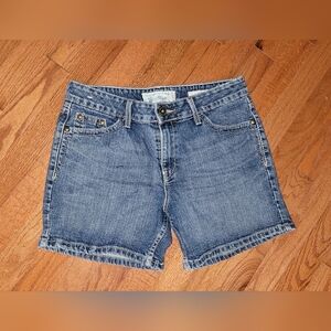 Levi's Dark Blue Low Rise Denim Shorts